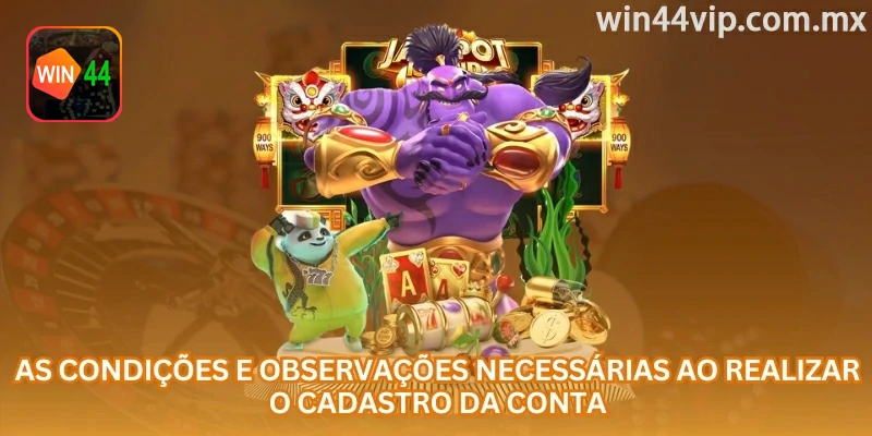 Revisão de dados, documentos e segurança após o cadastro win44